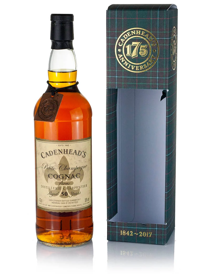 Distillerie Charpentier 50 Year Old Cognac Cadenhead's 175th Anniversary (s2017)