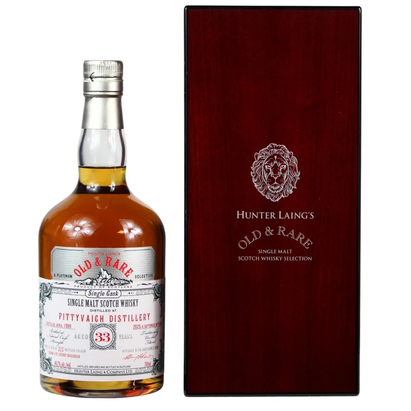 Pittyvaich 33 Jahre 1990/2023 Old & Rare Hunter Laing 44,2% 0,7l