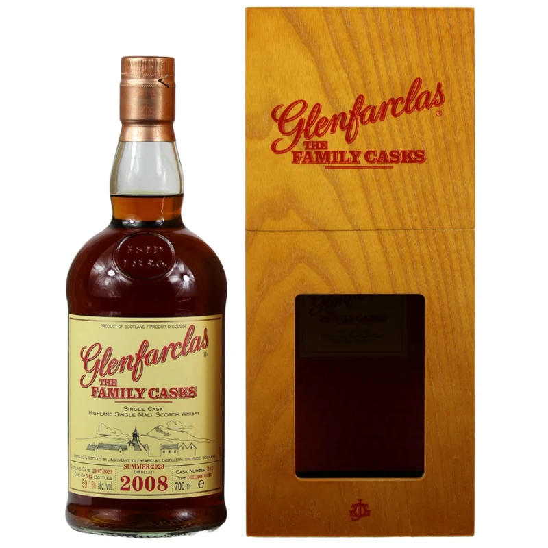 Glenfarclas The Family Casks 2008/2023 Sherry Butt #262 59,1% 0,7l