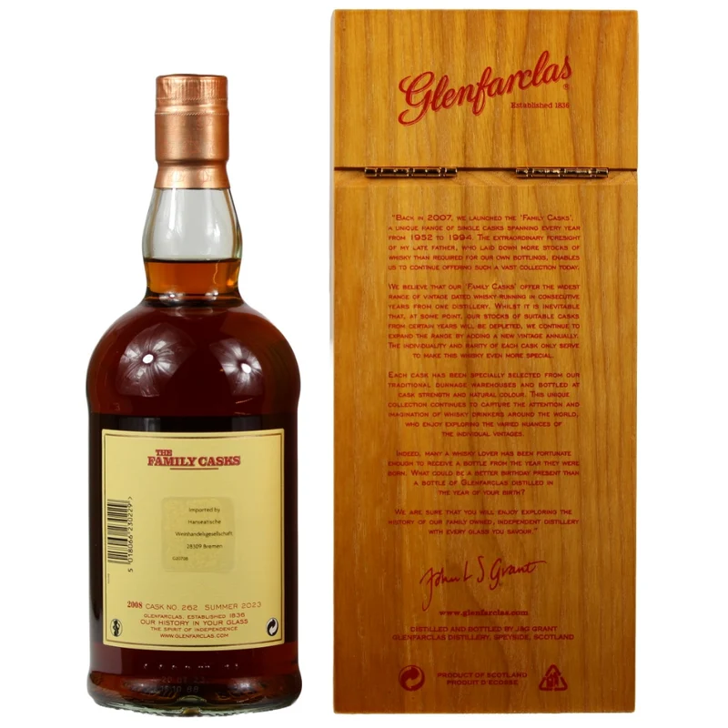 Glenfarclas The Family Casks 2008/2023 Sherry Butt #262 59,1% 0,7l
