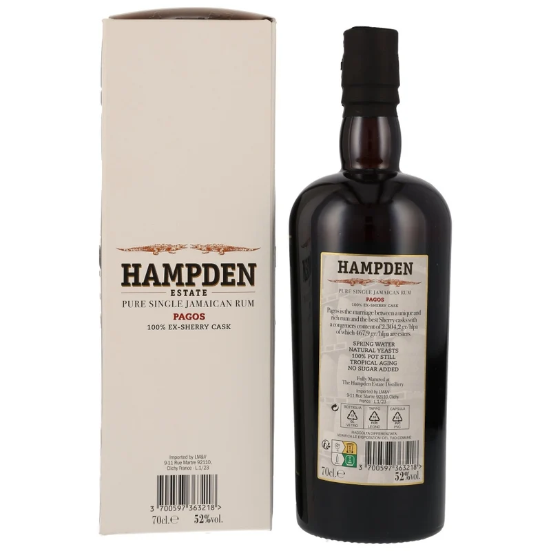 Hampden Pagos Jamaika Rum 2023 Sherry Cask 52% 0,7l