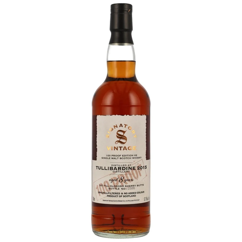 Tullibardine 8 Jahre 2015/2023 SV 100 Proof Edition #2 57,1% 0,7l