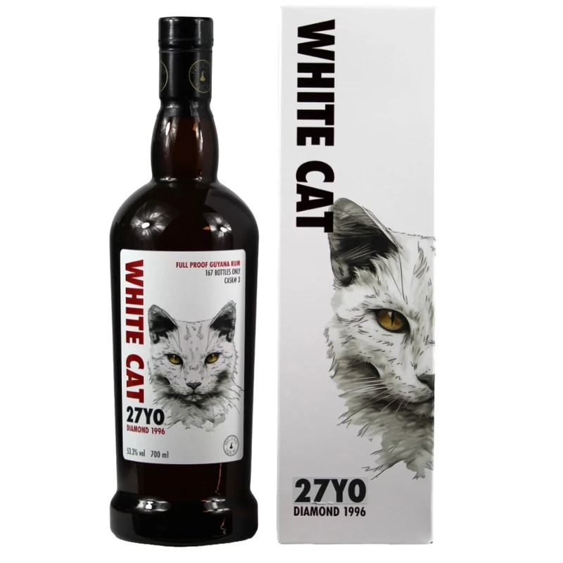 Diamond Distillery 27 Jahre White Cat Guyana Rum Cask #3 53,3% 0,7l