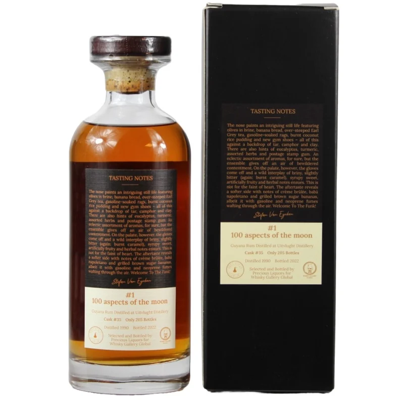 Uitvlugt 31 Jahre Guyana Rum 100 Aspects of the Moon 1 Cask #35 52,6% 0,7l