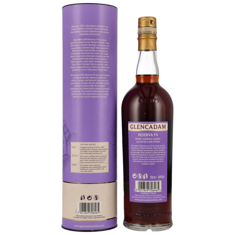 Glencadam 17 Jahre Limited 2006 Edition PX Quarter Cask 46% 0,7l