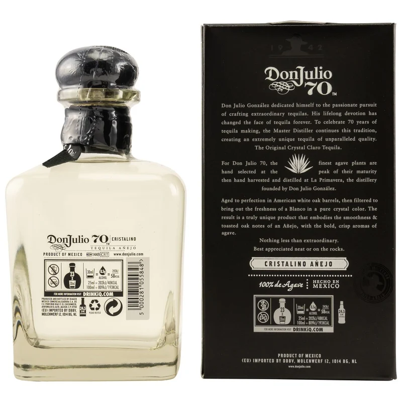 Don Julio 70 Cristialino Anejo Tequila 35% 0,7l