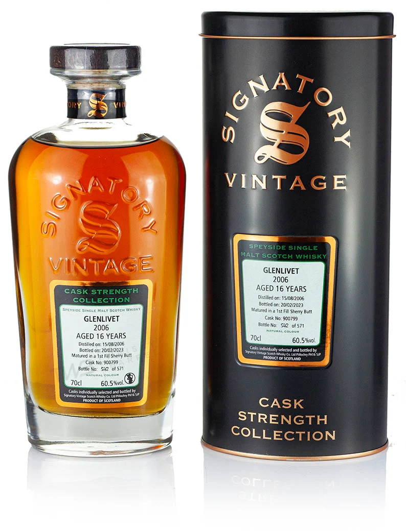 Glenlivet 16 Year Old 2006 Signatory Cask Strength