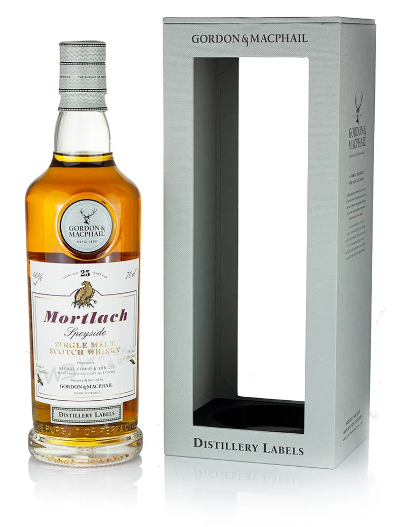 Mortlach 25 Year Old Distillery Labels Gordon & MacPhail
