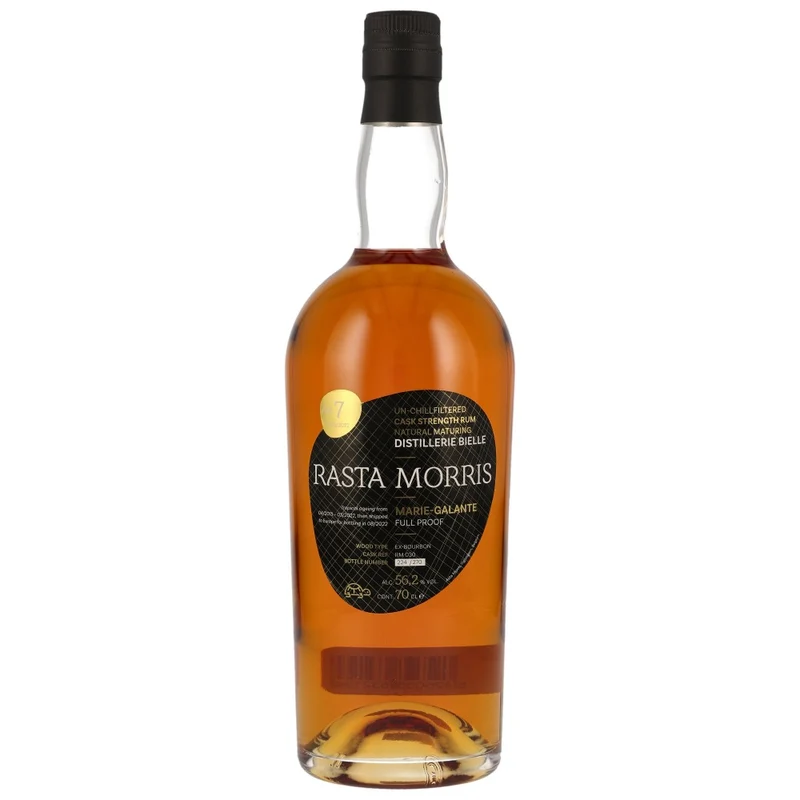 Bielle 7 Jahre Guadeloupe Rum 2015/2022 Asta Morris #RM030 56,2% 0,7l