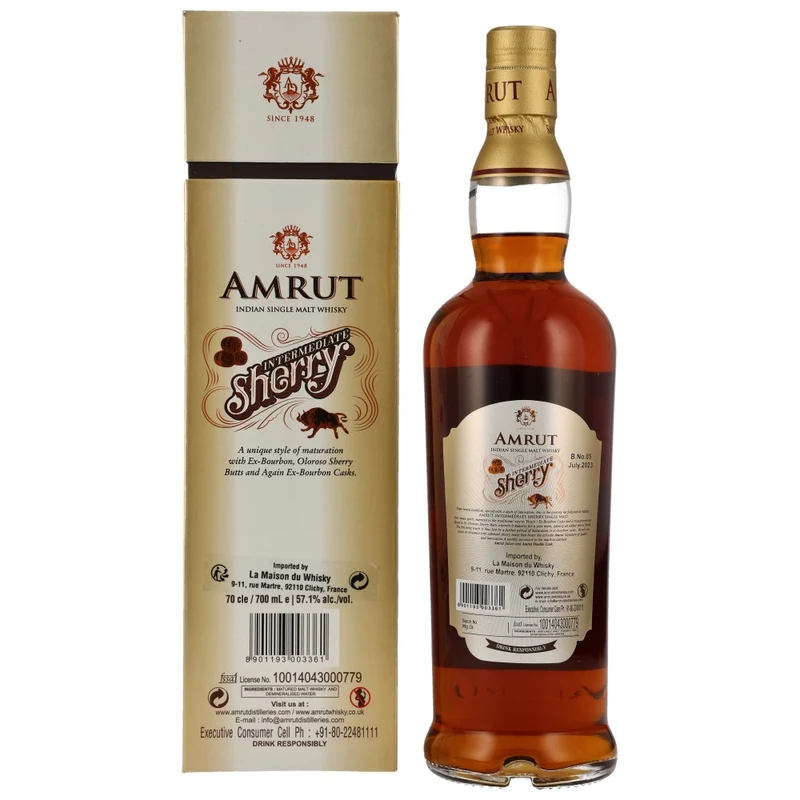 Amrut Intermidate Sherry 57,1% 0,7l