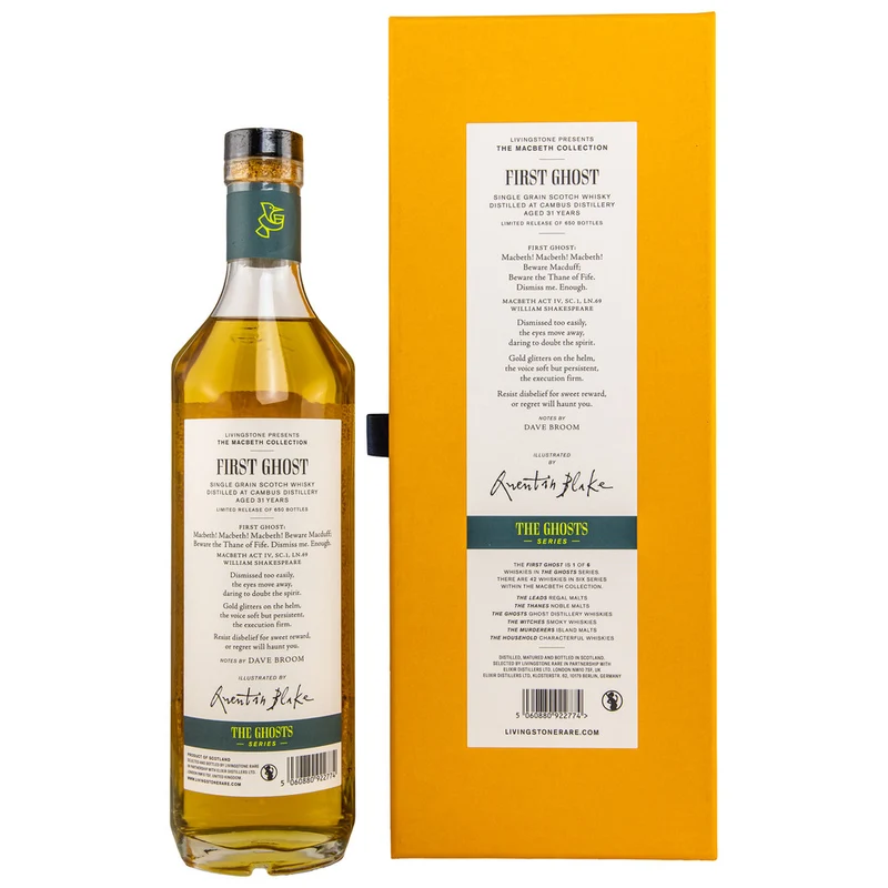 Cambus First Ghost 1992/2023 31 Jahre Macbeth Elixir Distillers 46,2% 0,7l