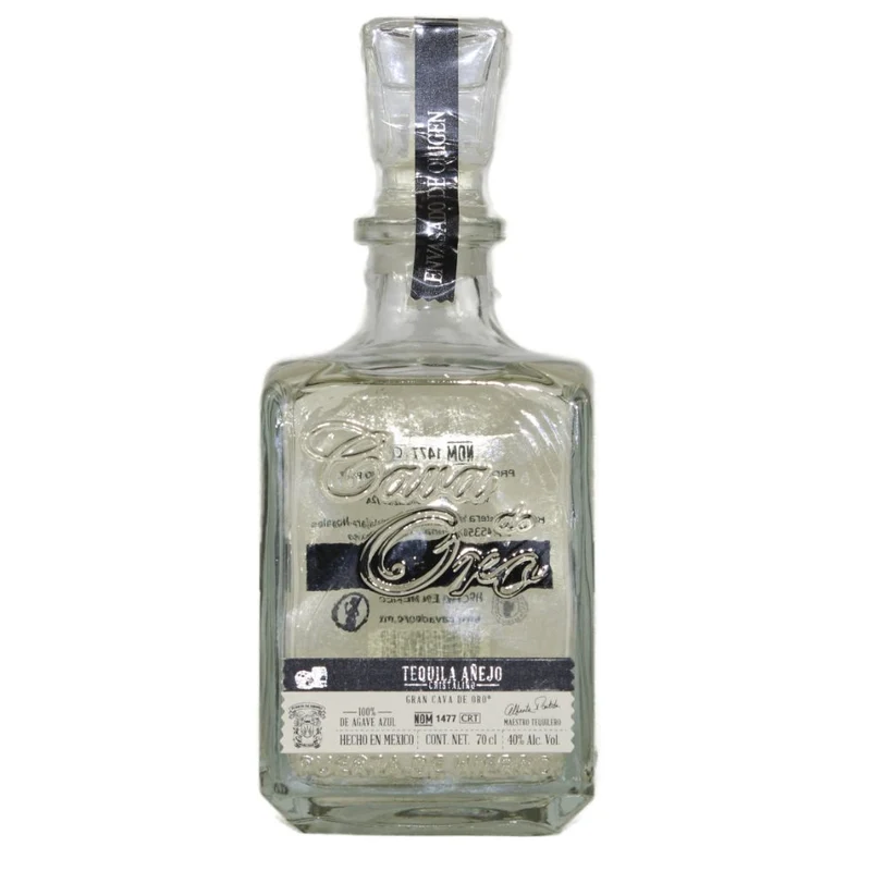 Cava De Oro Anejo Cristalino Tequila 100% Agave 40% 0,7l