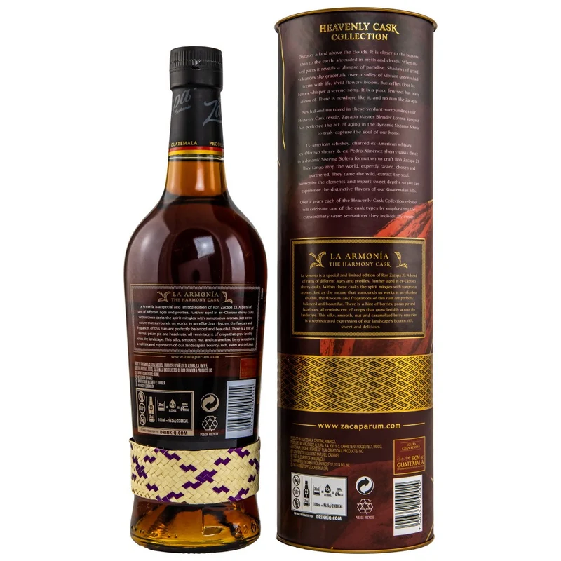 Zacapa Heavenly Cask Collection La Armonia Guatemala Rum 40% 0,7l