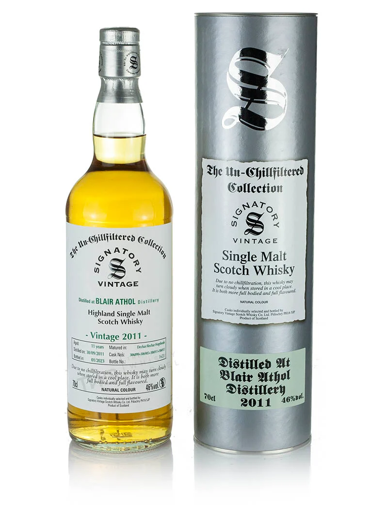 Blair Athol 11 Year Old 2011 Signatory Un-Chillfiltered