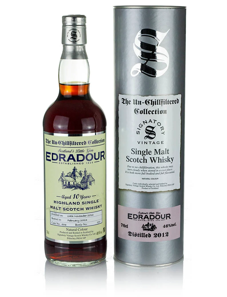Edradour 10 Year Old 2012 Signatory Un-Chillfiltered