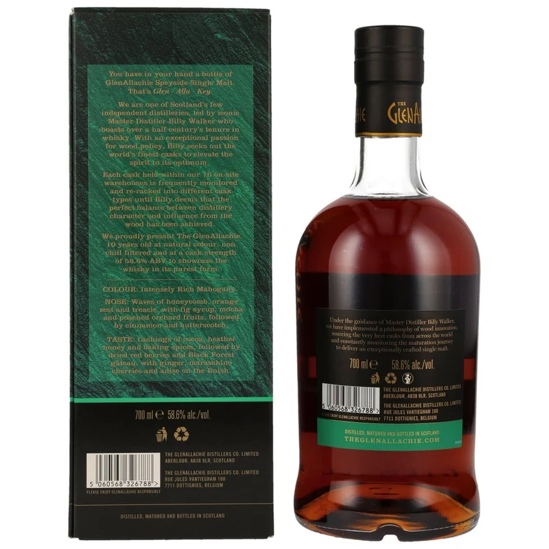 Glenallachie 10 Jahre Cask Strength Batch 10 58,6% 0,7l