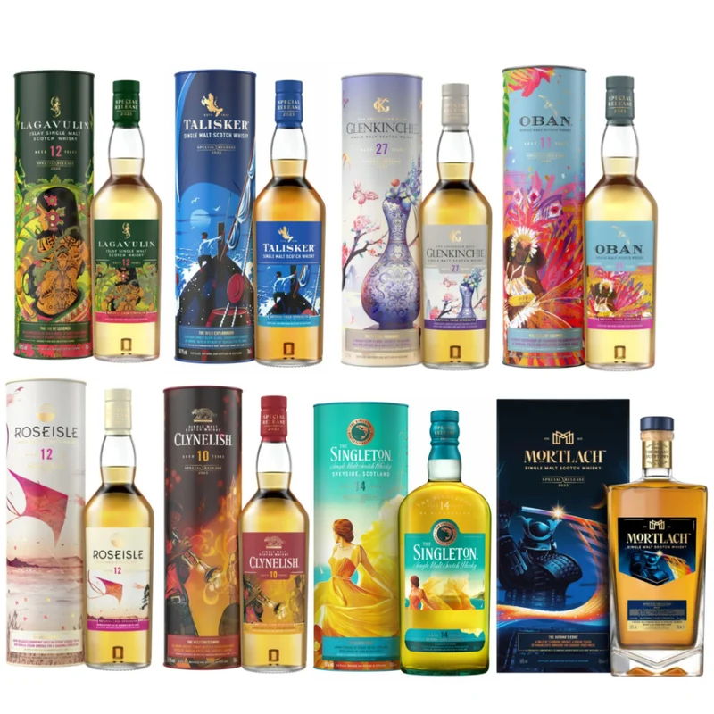 Diageo Special Release 2023 Set 1-8 ~57,4% 8x0,7l