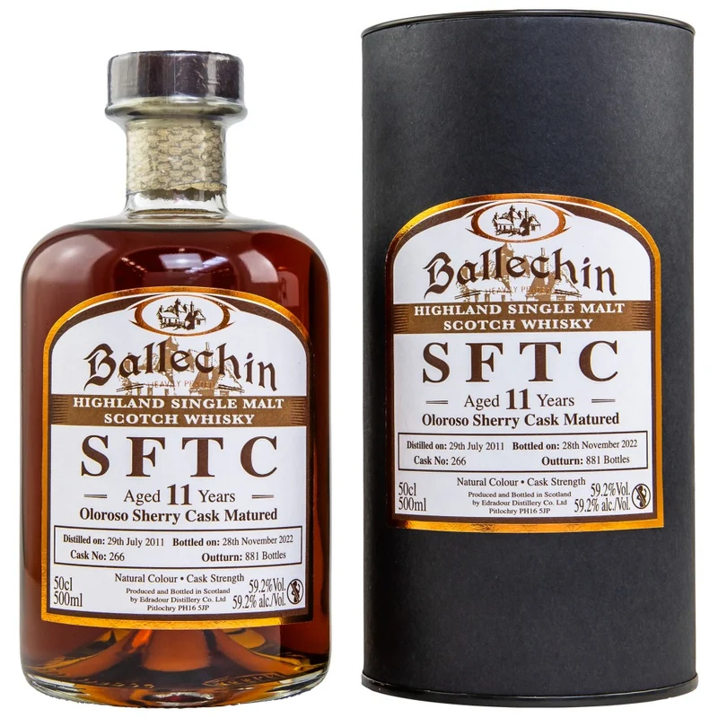 Ballechin 11 Jahre Oloroso Sherry Cask #266 59,2% 0,5l