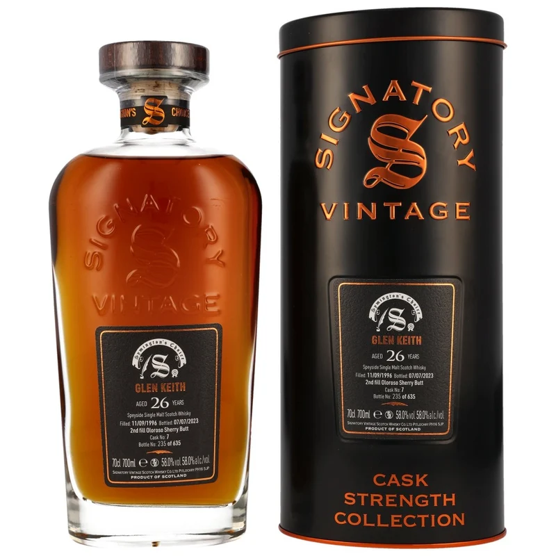 Glen Keith 26 Jahre 1996/2023 Symingtons Choice Cask #7 58% 0,7l