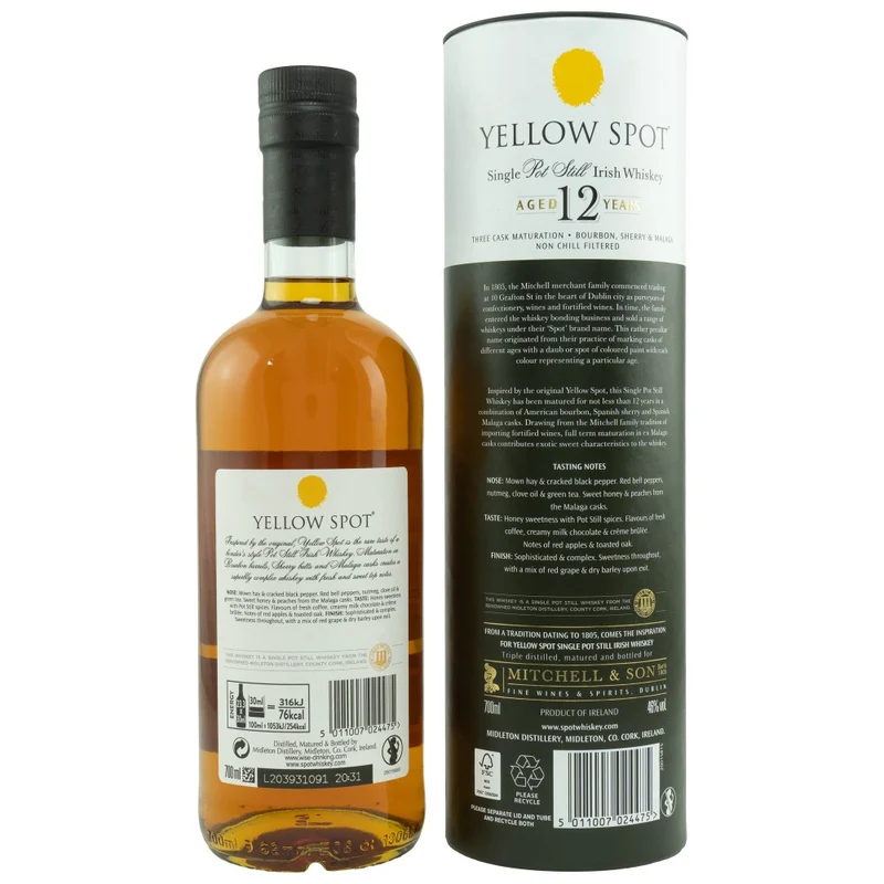 Yellow Spot 12 Jahre 46% 0,7l