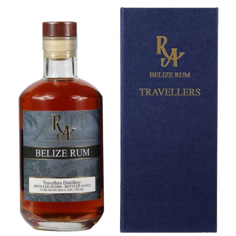 RA Belize Rum 17 Jahre Travellers Distillery 2006/2023 Cask #80 60,8% 0,5l