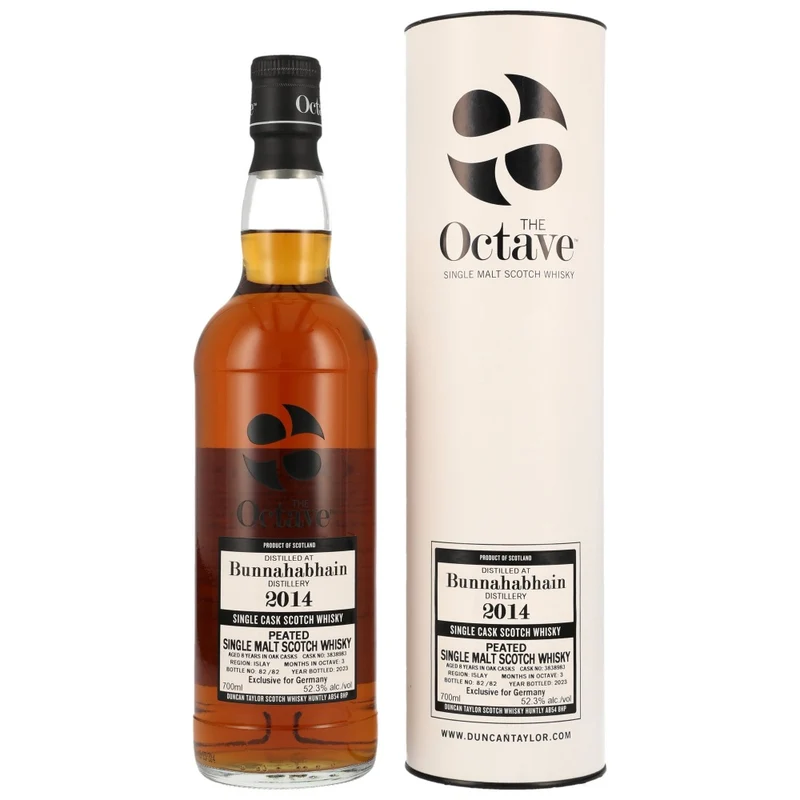 Bunnahabhain 8 Jahre The Octave Peated DT Cask #3838983 52,3% 0,7l
