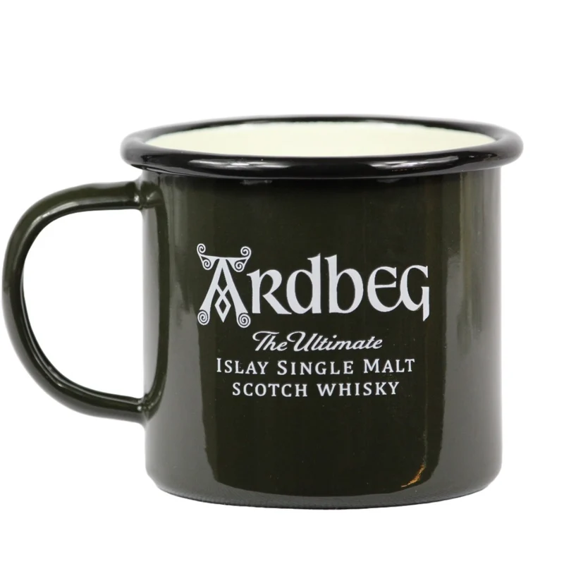 Ardbeg Emaille Tasse mit Aufdruck ohne Deckel