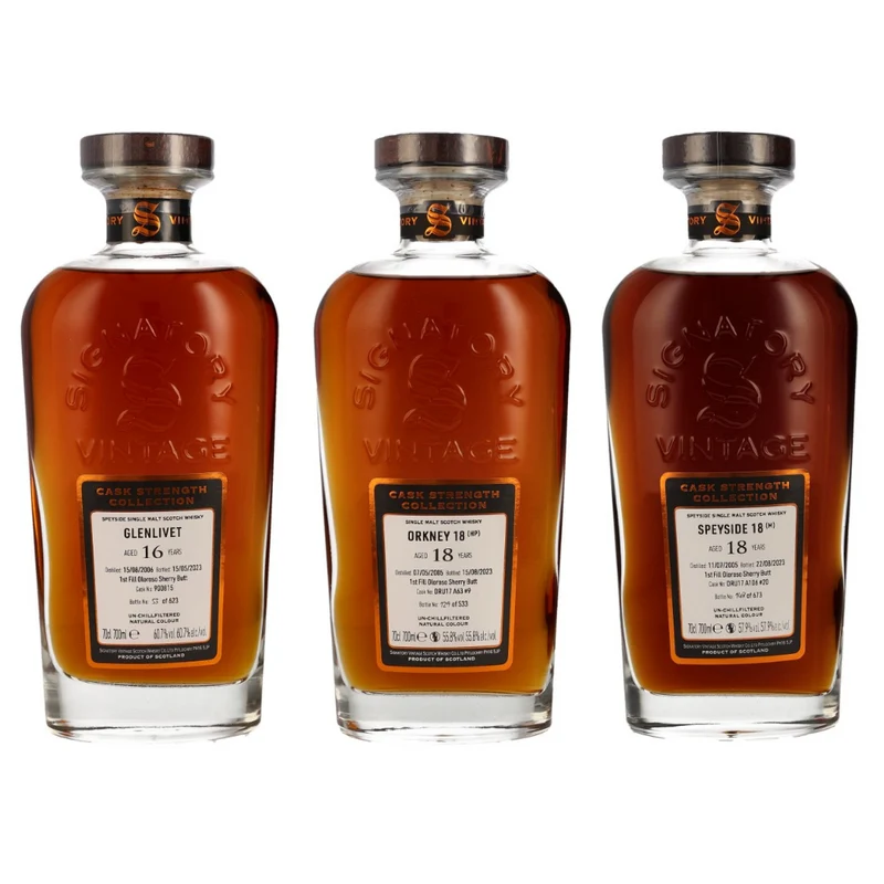 Signatory Vintage Sherry Highlight Sampleset ~58.1% 3x0.04l