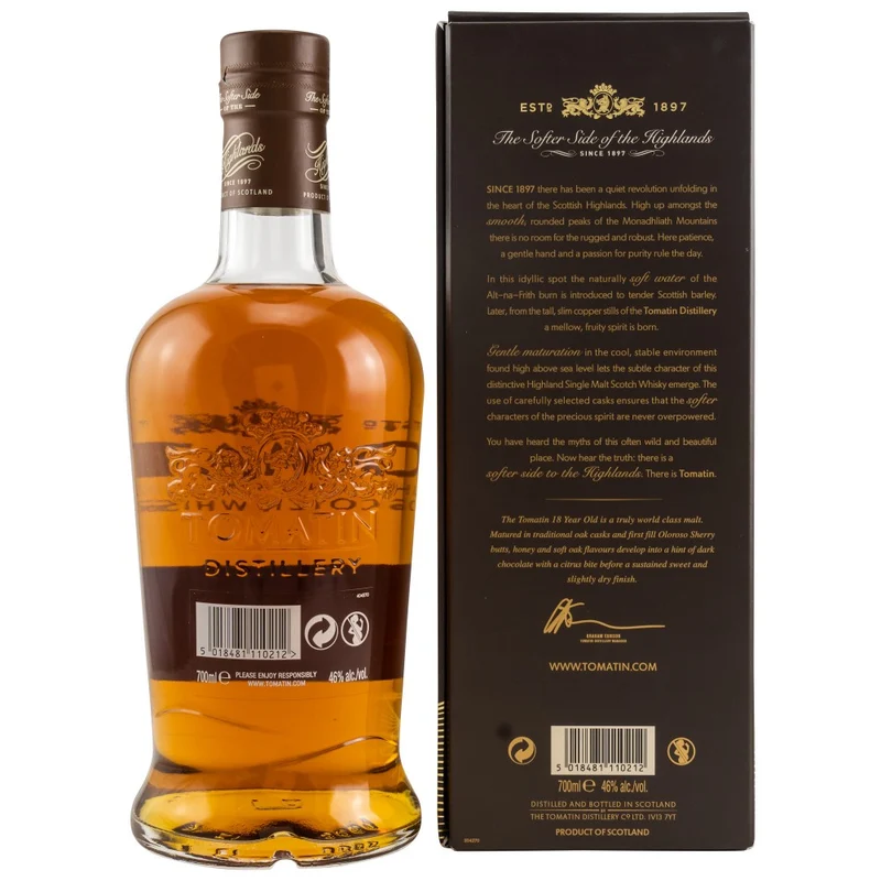 Tomatin 18 Jahre Oloroso Sherry Casks 46% 0,7l