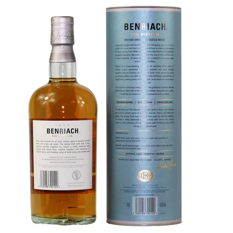 BenRiach The Sixteen 43% 0,7l