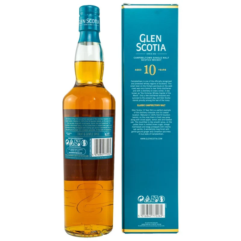 Glen Scotia 10 Jahre Unpeated 40% 0,7l