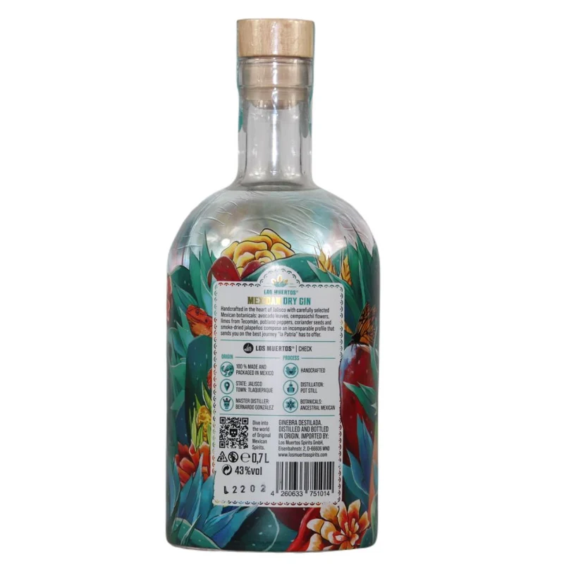 Los Muertos Mexican Dry Gin 43% 0,7l
