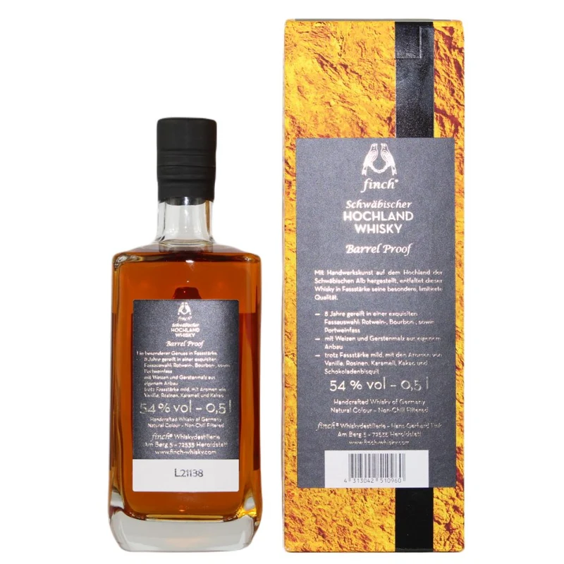 Finch Cask Strength 8 Jahre 54% 0,5l