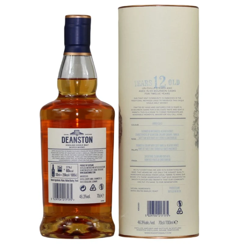 Deanston 12 Jahre Ex-Bourbon Cask 46,3% 0,7l