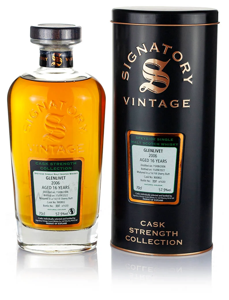 Glenlivet 16 Year Old 2006 Signatory Cask Strength