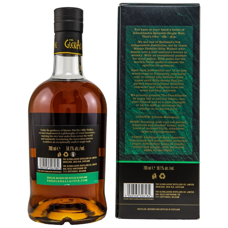 Glenallachie 10 Jahre Cask Strength Batch 9 58,1% 0,7l