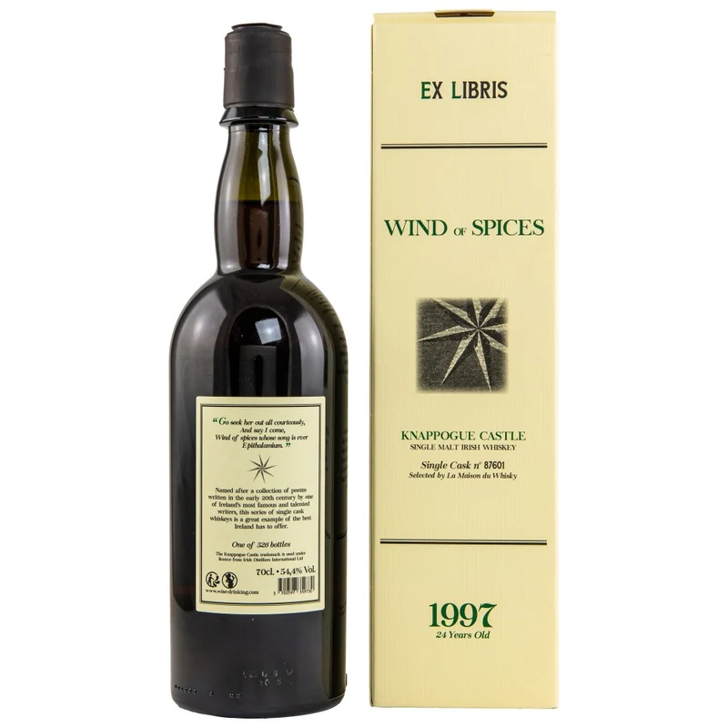 Knappogue Castle 24 Jahre 1997/2022 Ex Libris Cask #87601 54,4% 0,7l
