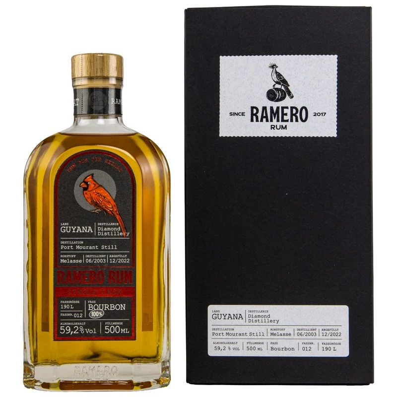 Ramero Rum Diamond Distillery 2003/2022 Port Mourant Still Cask #012 59,2% 0,5l