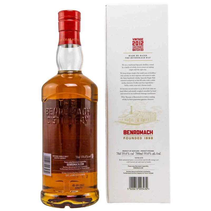 Benromach 2012/2022 Cask Strength Batch 3 59,6% 0,7l