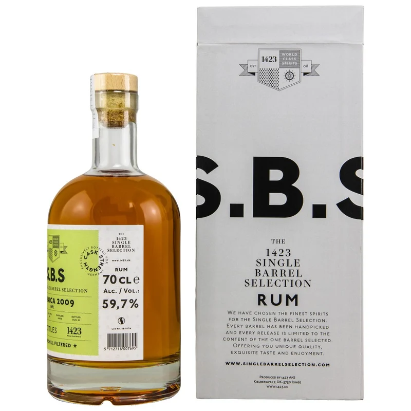 SBS Jamaica Rum WPL 2009/2022 1423 Single Barrel Selection 59,7% 0,7l