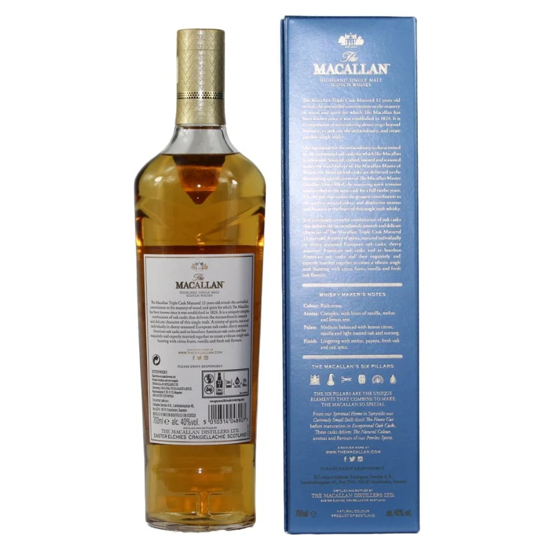 Macallan 12 Jahre Triple Cask Fine Oak 2022 40% 0,7l