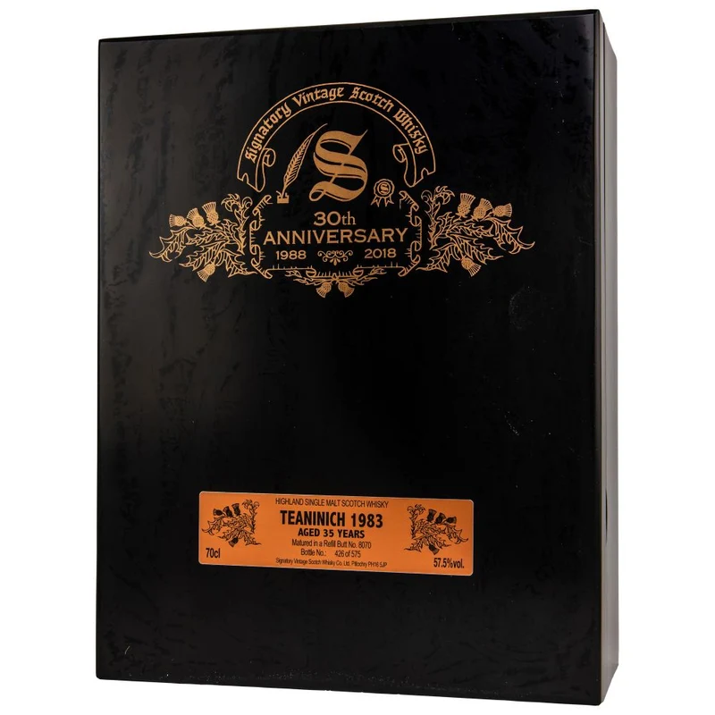Signatory Vintage 30th Anniversary Teaninich 35 Jahre Cask #8070 57,5% 0,7l +2 Gläser