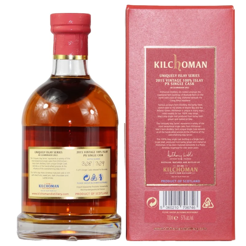 Kilchoman 2015/2022 PX Single Cask #330/2015 57% 0,7l