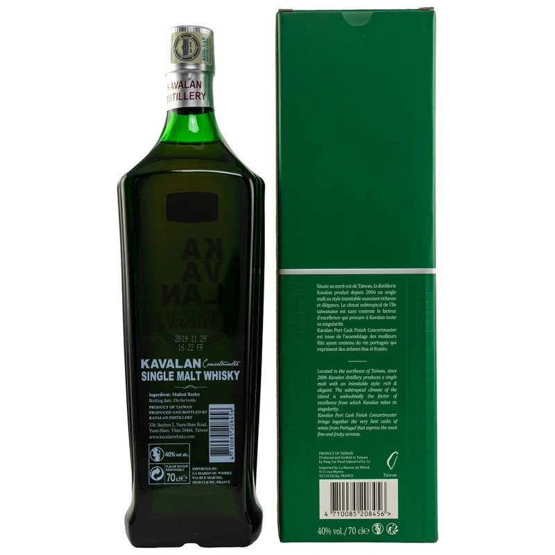 Kavalan Concertmaster Port Cask Finish 40% 0,7l