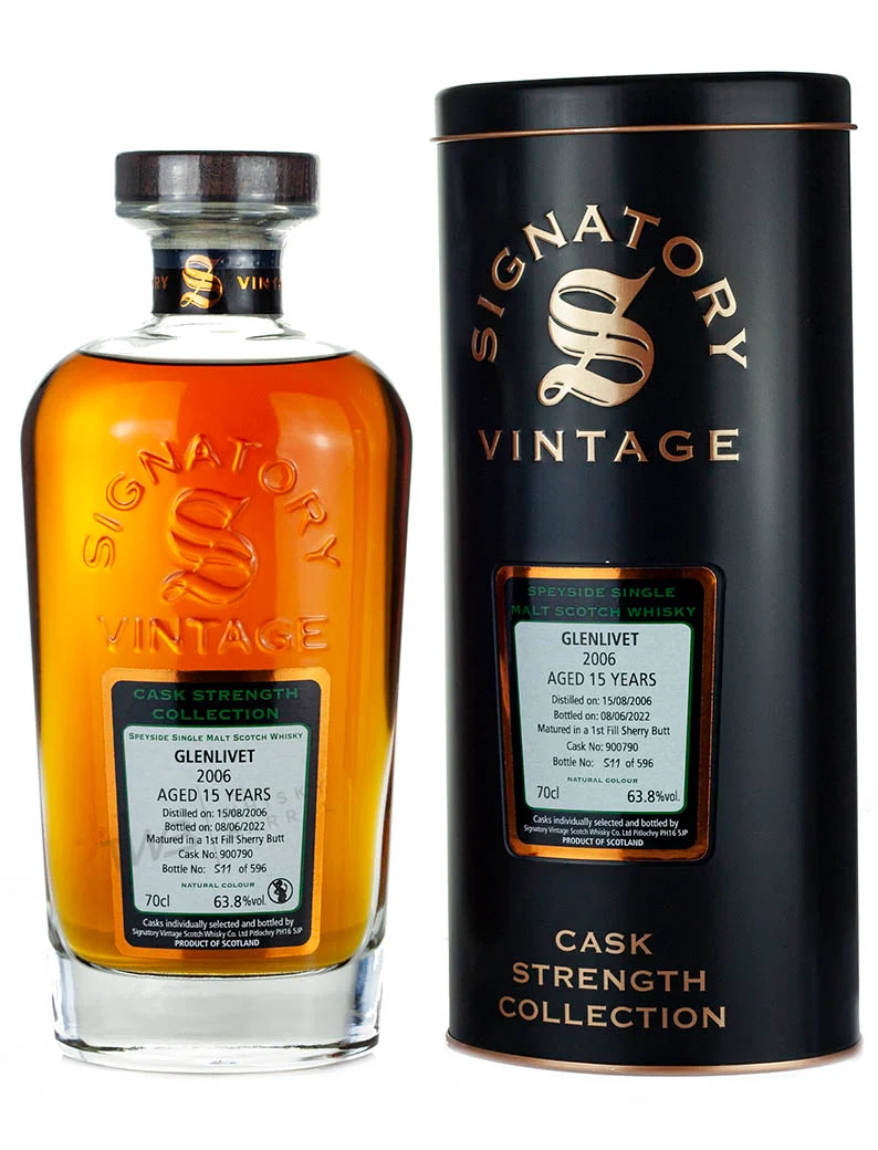 Glenlivet 15 Year Old 2006 Signatory Cask Strength