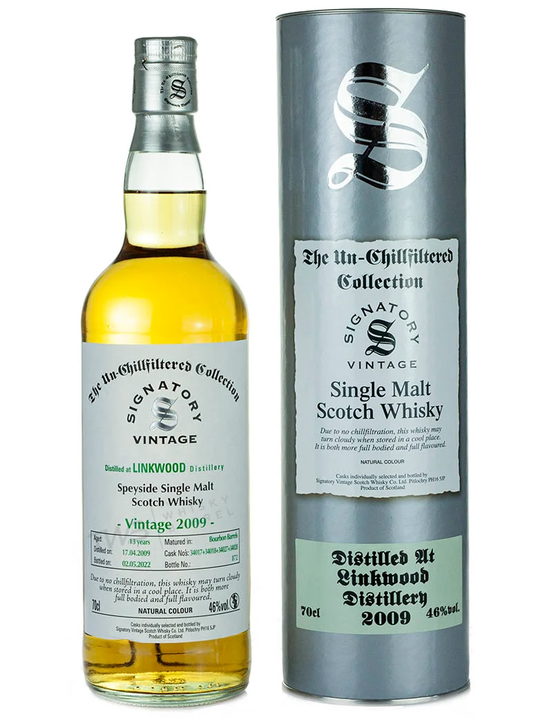 Linkwood 13 Year Old 2009 Signatory Un-Chillfiltered