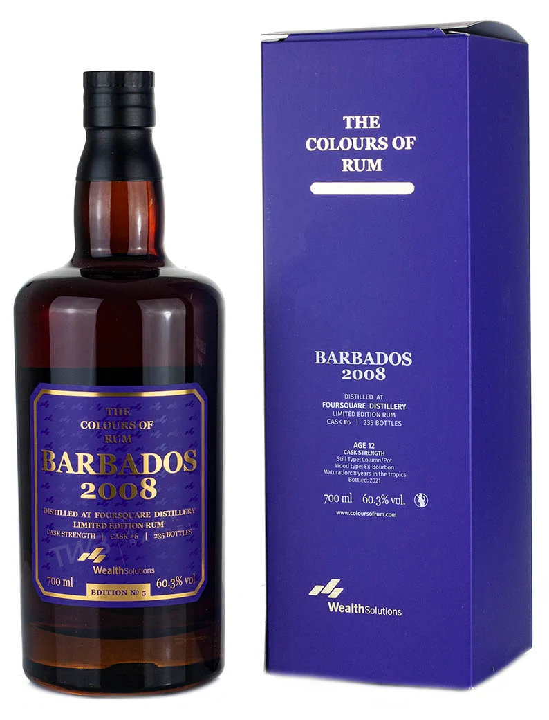 Foursquare 12 Year Old 2008 The Colours Of Rum Edition 5