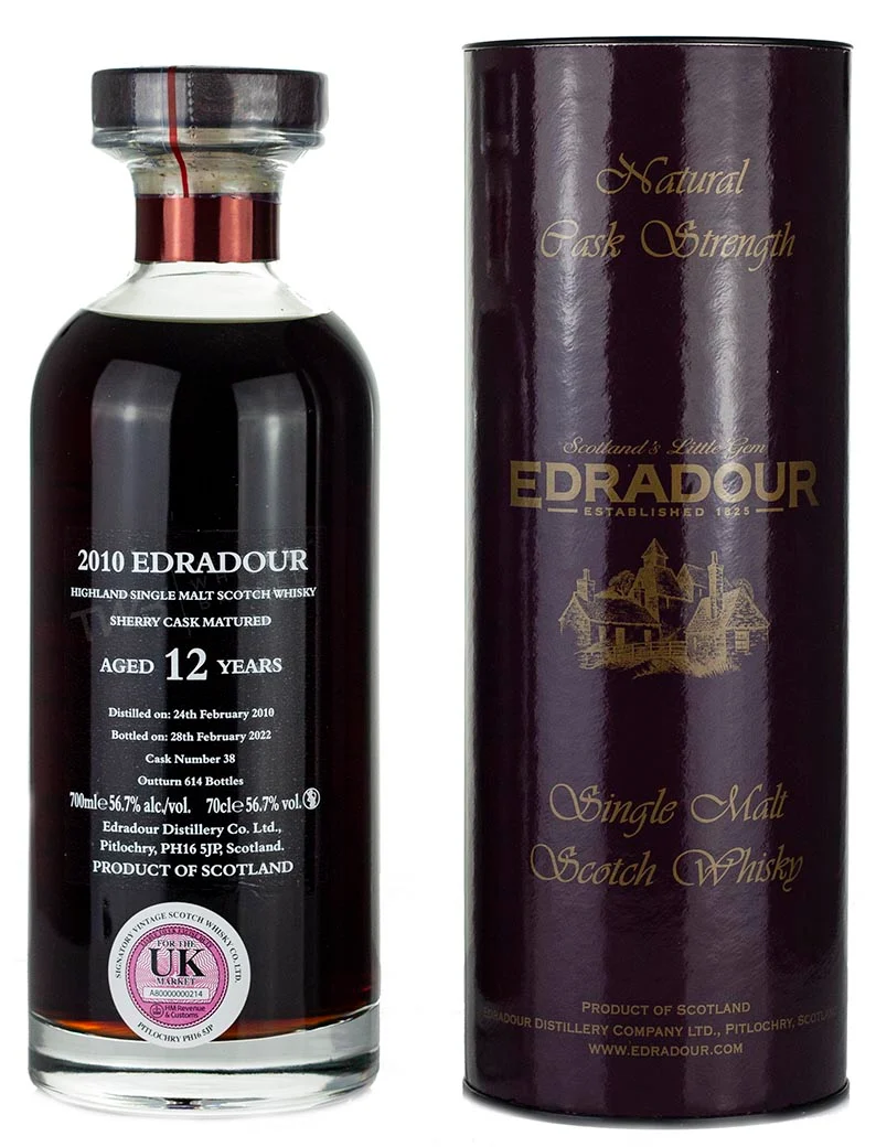 Edradour 12 Year Old 2010 Sherry Cask IBISCO