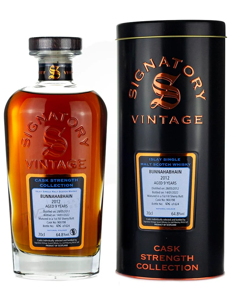 Bunnahabhain 9 Year Old 2012 Signatory Cask Strength