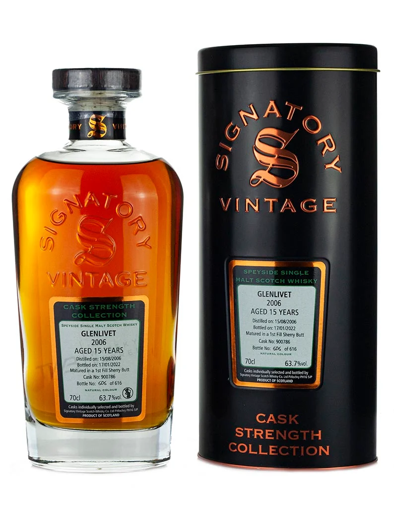 Glenlivet 15 Year Old 2006 Signatory Cask Strength